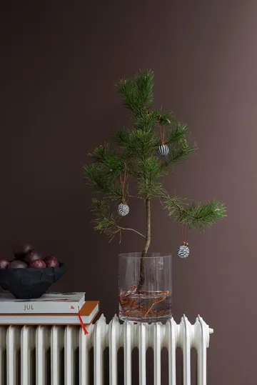 Globe kerstbal 3 delen - Zwart - Mette Ditmer