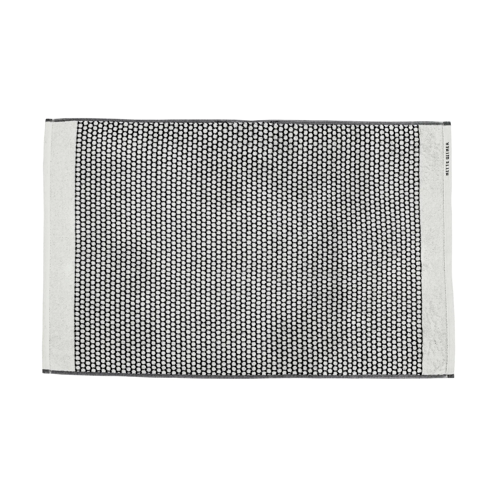 Grid badkamermat 50x80 cm, Zwart-off white Mette Ditmer