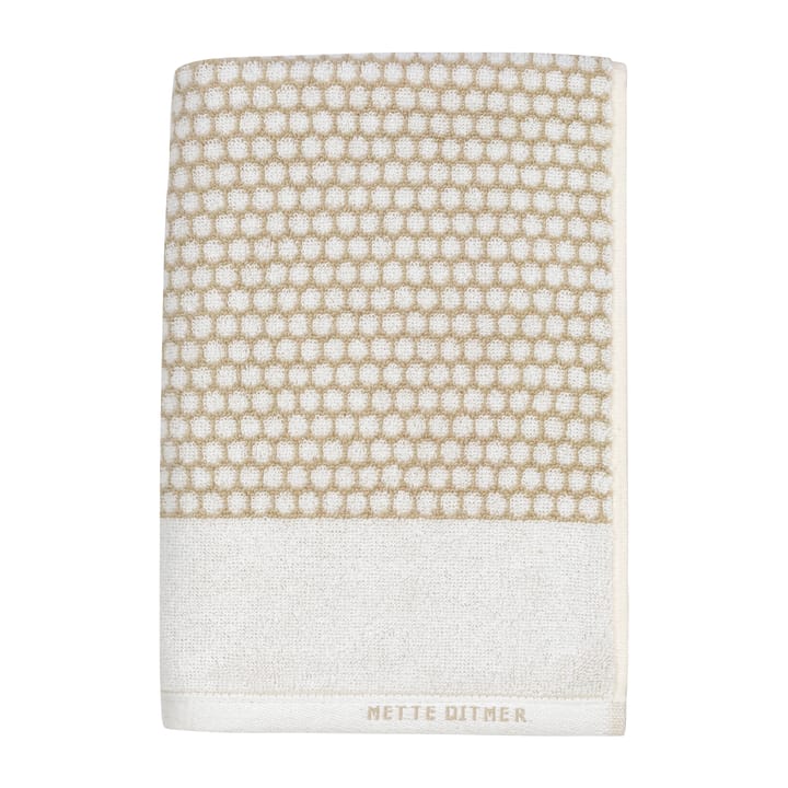Grid handdoek 50x100 cm - Sand-off white - Mette Ditmer