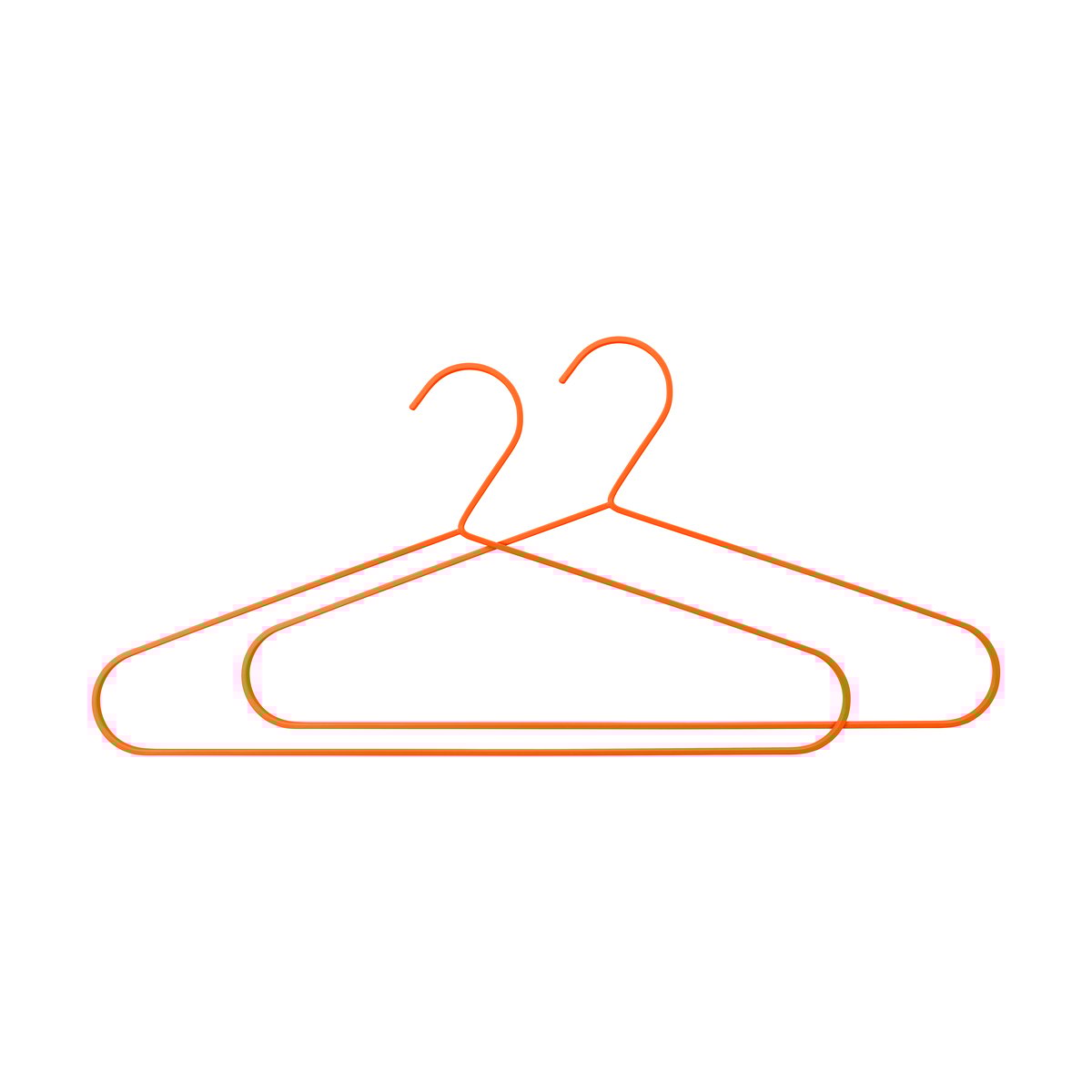 Mette Ditmer Hang-it kledinghanger 2-pack Oranje | Scandinavisch Interieur | Kapstokken & hangrekken | Oranje