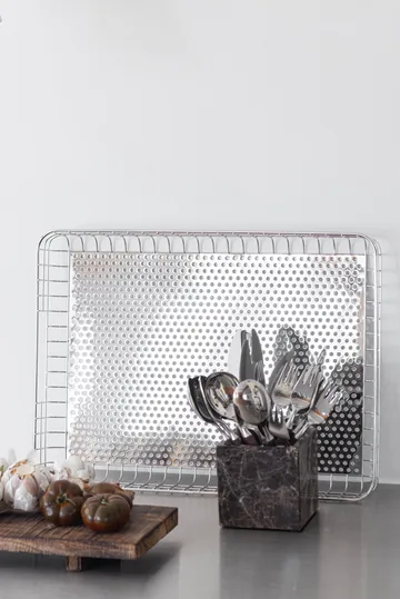 Lift dienblad 33,5x45,5 cm - Chrome - Mette Ditmer