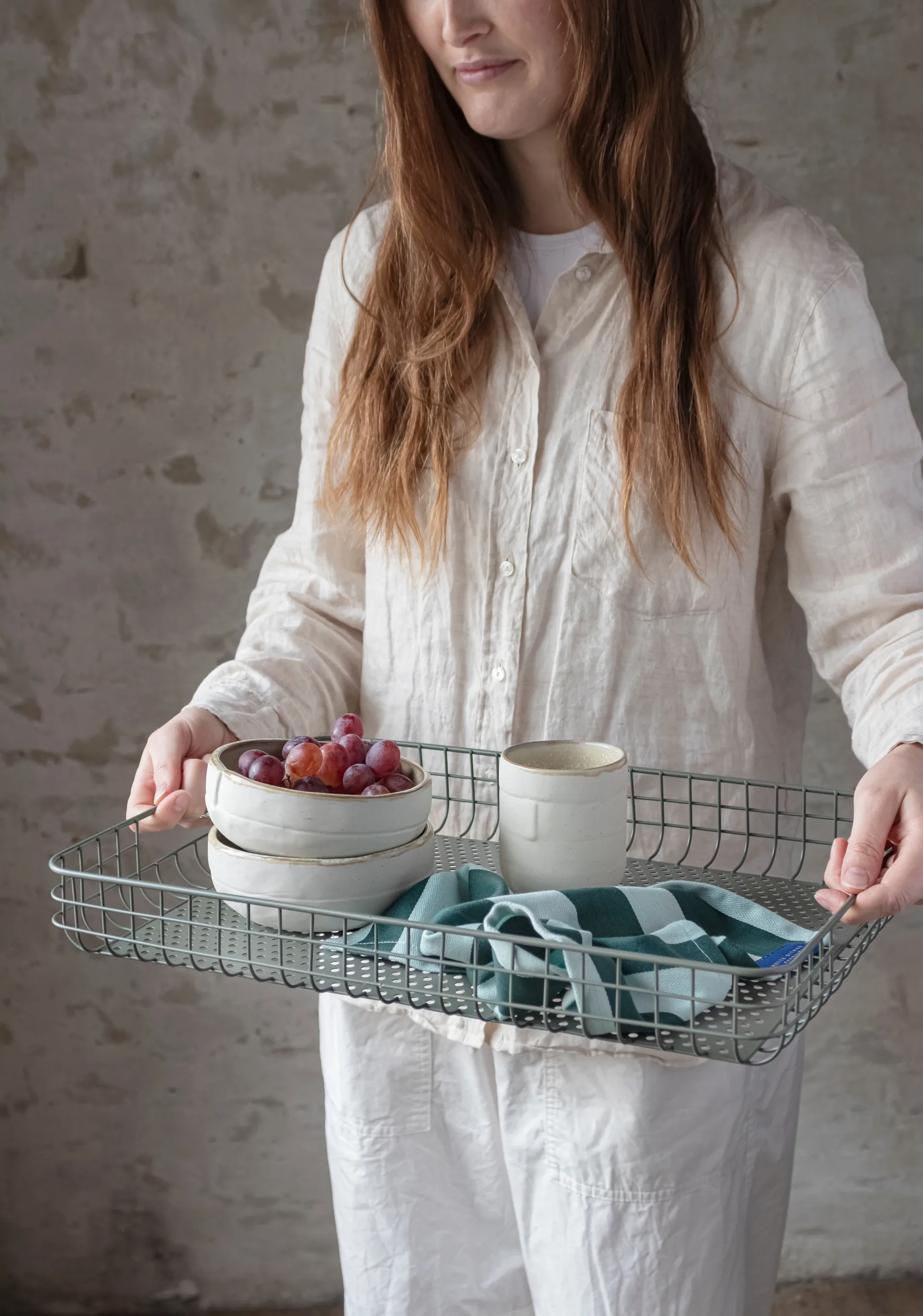 Lift serveerblad 33,5x45,5 cm, Thyme green Mette Ditmer