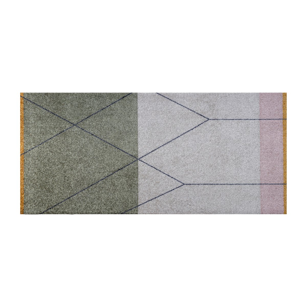 Mette Ditmer Linea vloerkleed allround Thyme | Scandinavisch Interieur | Plastic vloerkleden | Grijs