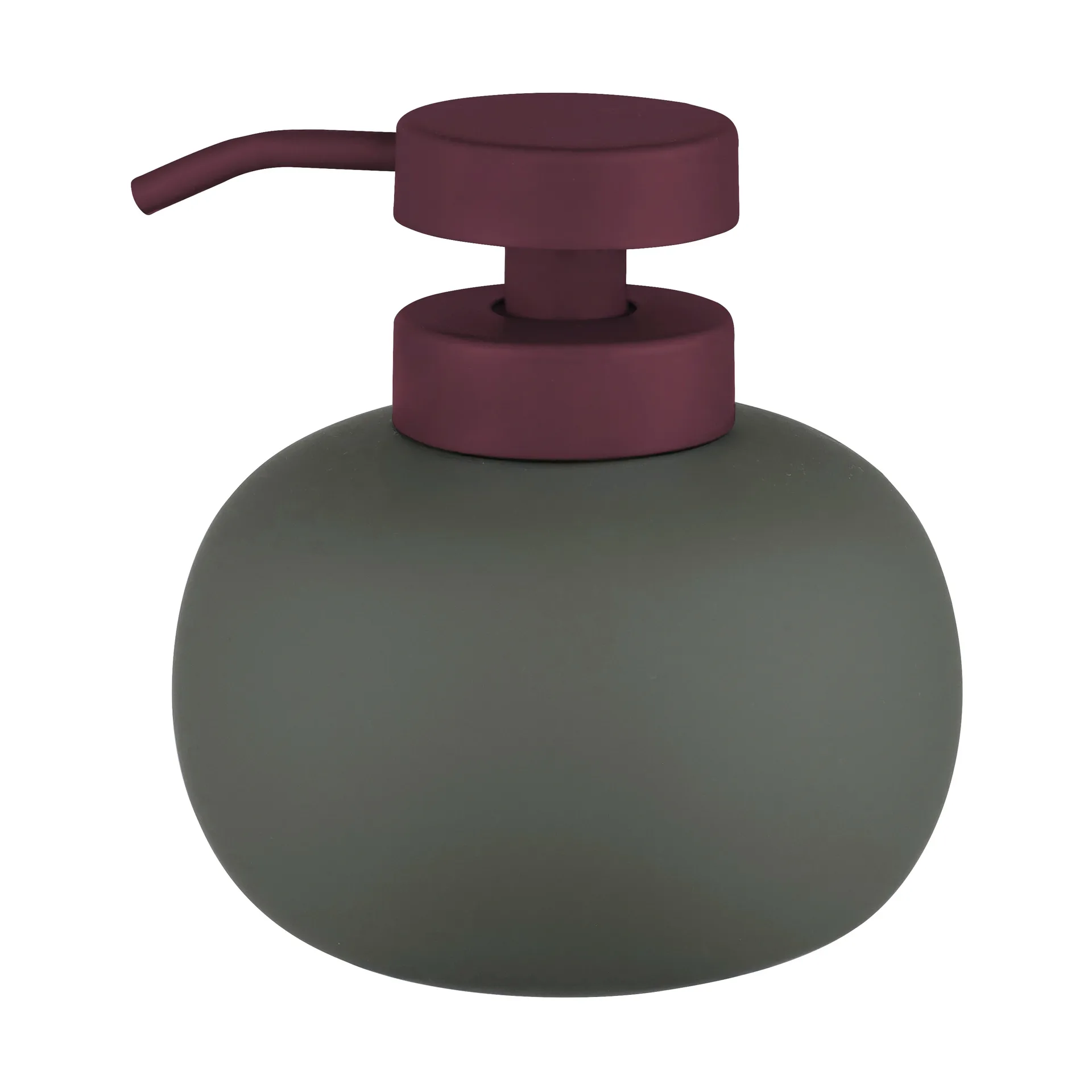 Lotus play zeepdispenser laag, incl. 2 pompkoppen, Dark olive Mette Ditmer