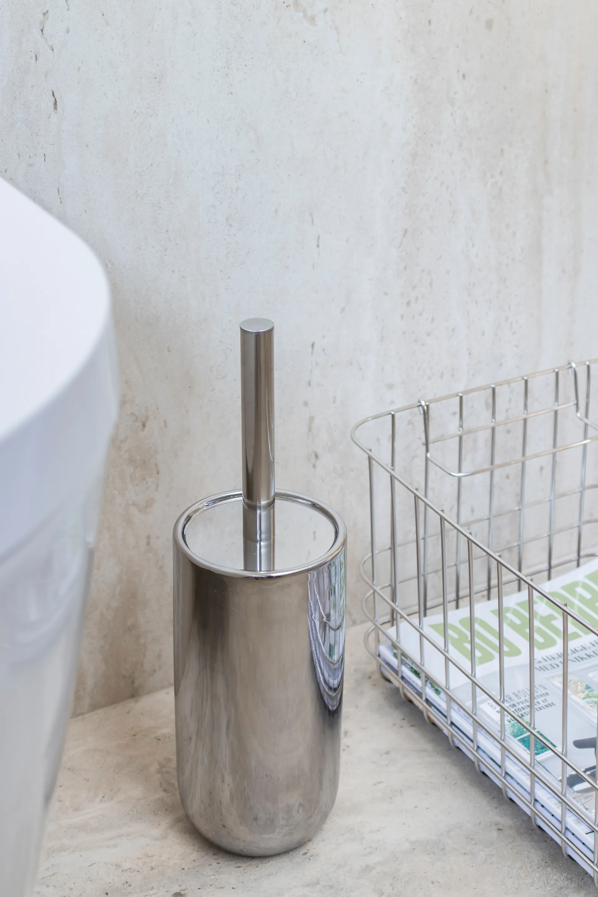 Lotus toiletborstel, Chrome Mette Ditmer