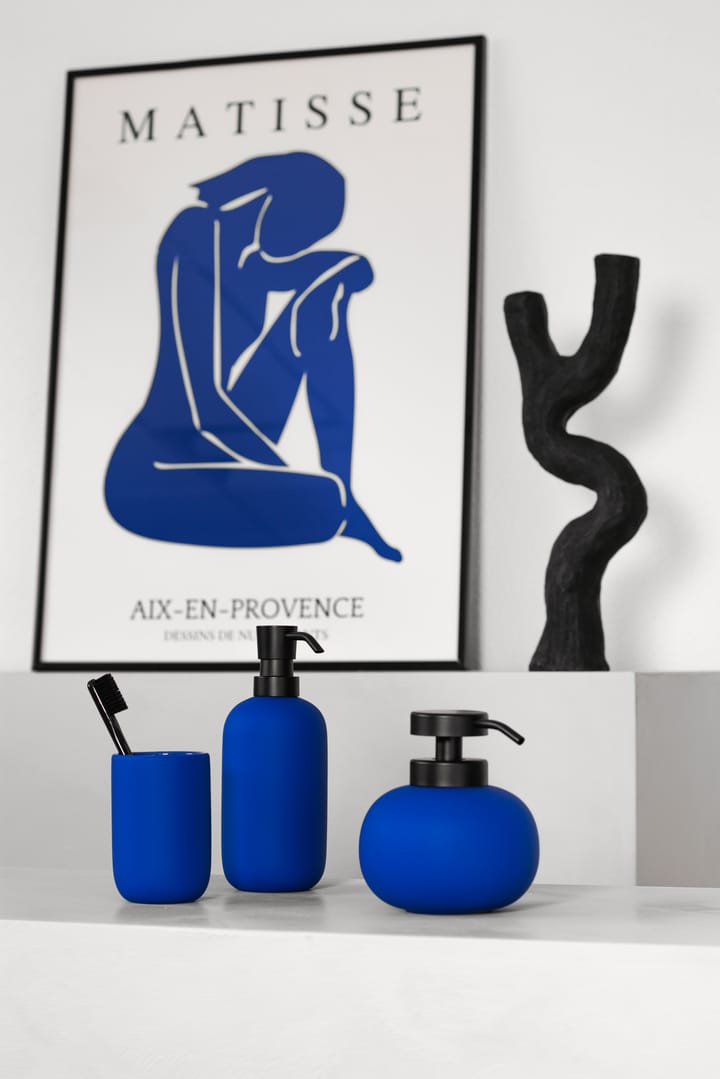 Lotus zeepdispenser hoog , Cobalt Mette Ditmer