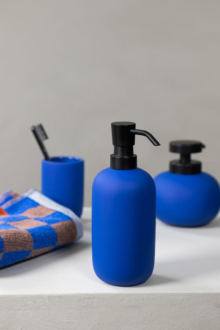 Lotus zeepdispenser hoog , Cobalt Mette Ditmer