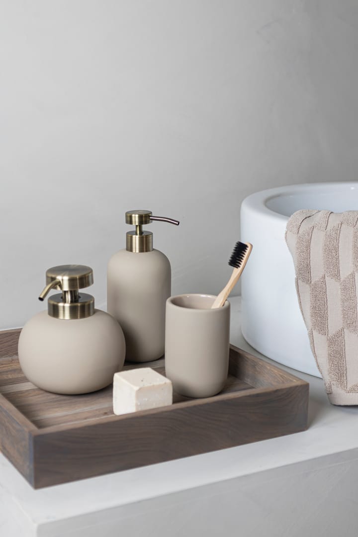 Lotus zeepdispenser, zand (gebroken wit) Mette Ditmer