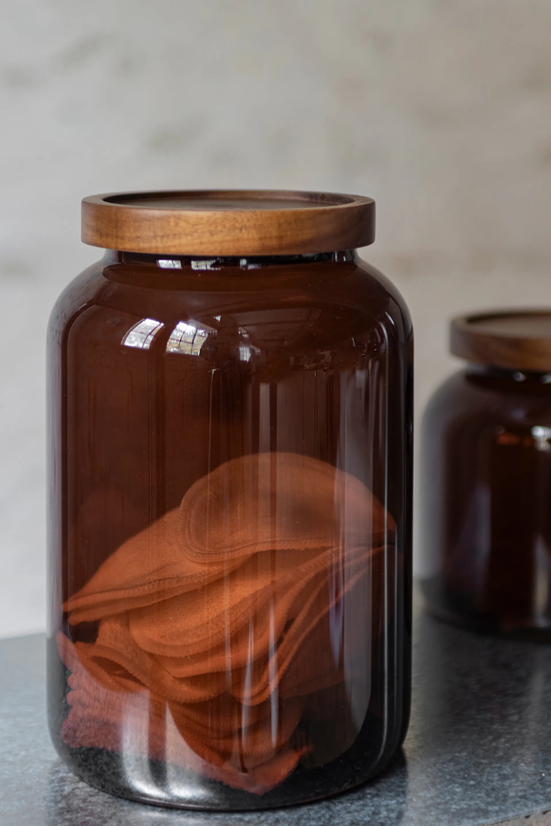 Luna pot met deksel large 20 cm, Bruin Mette Ditmer