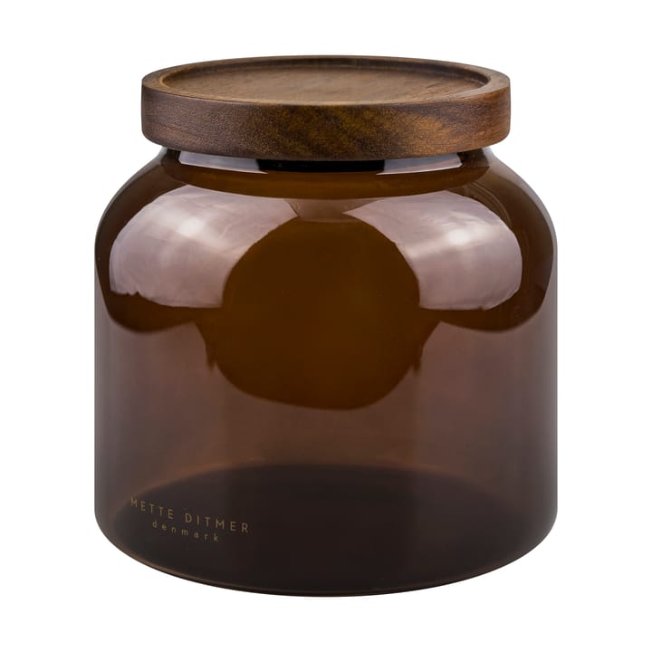 Luna pot met deksel small 13 cm - Bruin - Mette Ditmer