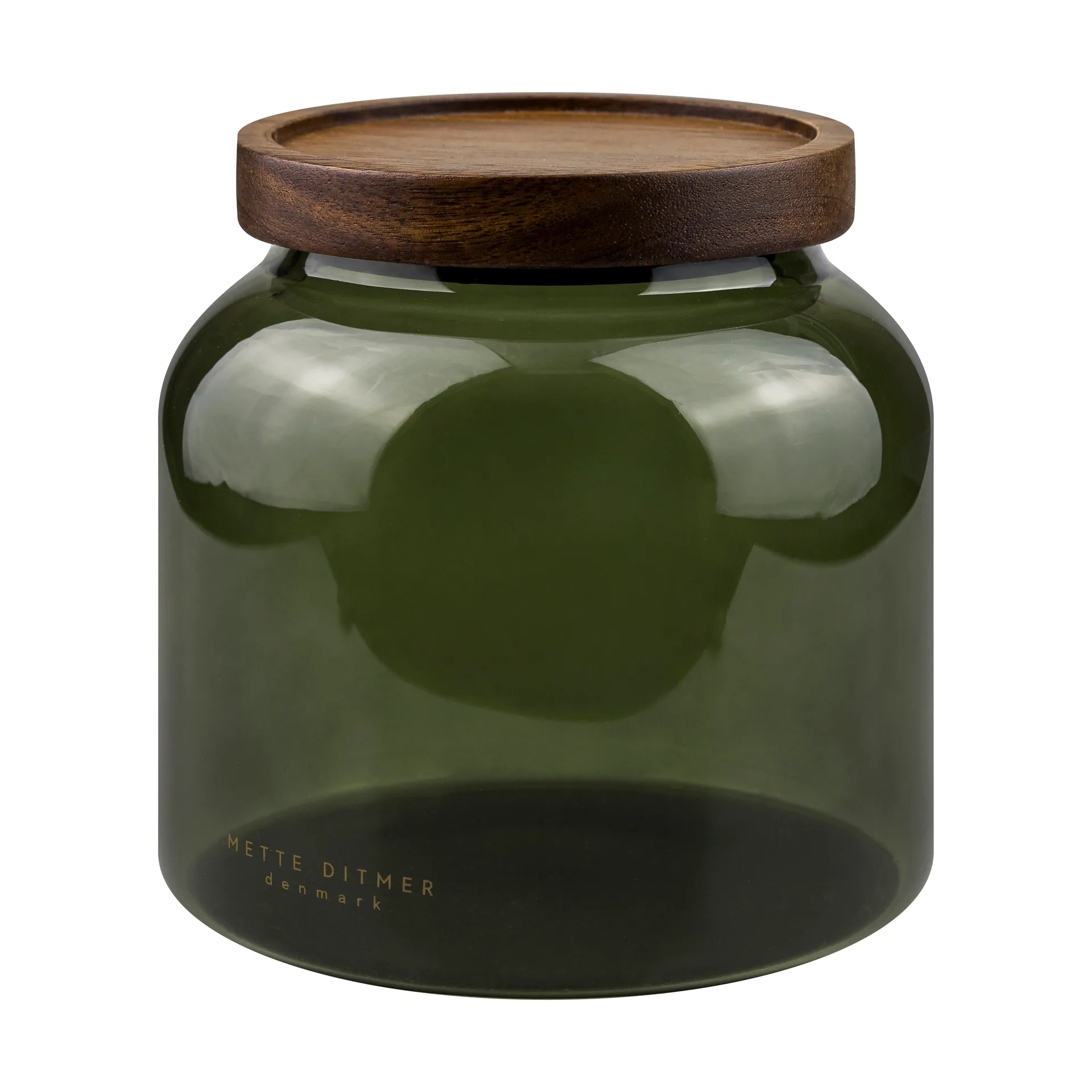Luna pot met deksel small 13 cm, Donker woud Mette Ditmer