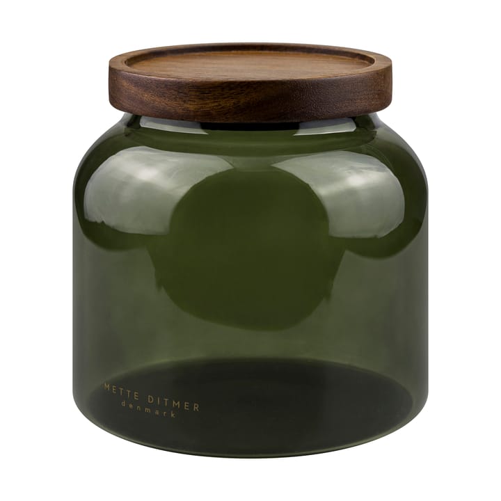 Luna pot met deksel small 13 cm - Donker woud - Mette Ditmer