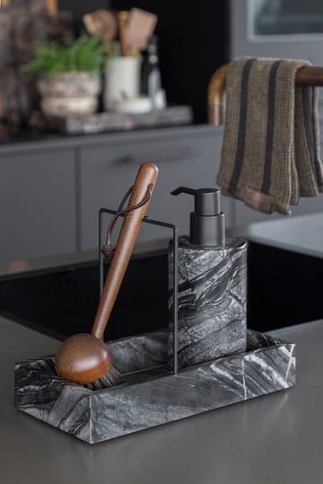 Marble aanrechtorganizer 12x23,5 cm - Black-grey - Mette Ditmer