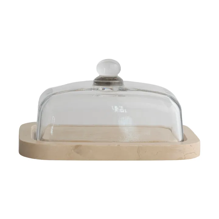 Marble botervloot - Beige, 14x19,5x10,5 cm - Mette Ditmer