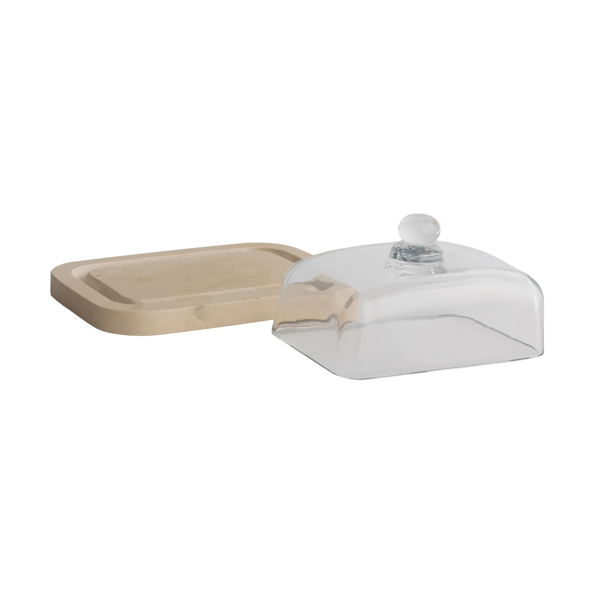 Marble botervloot, Beige, 14x19,5x10,5 cm Mette Ditmer