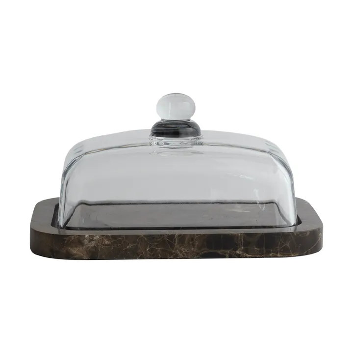 Marble botervloot - Bruin (bruin), 14x19,5x10,5 cm - Mette Ditmer