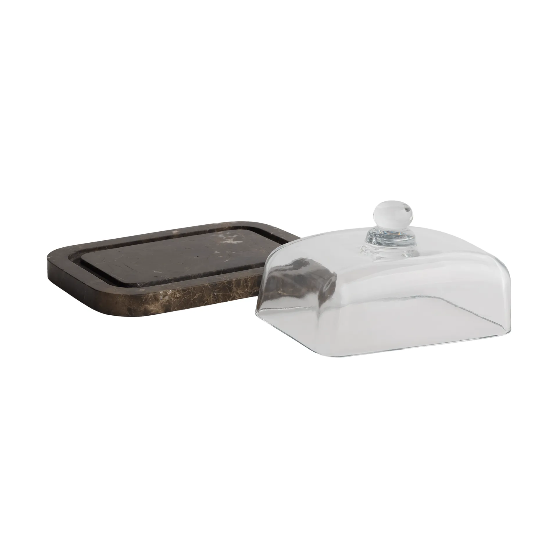 Marble botervloot, Bruin (bruin), 14x19,5x10,5 cm Mette Ditmer