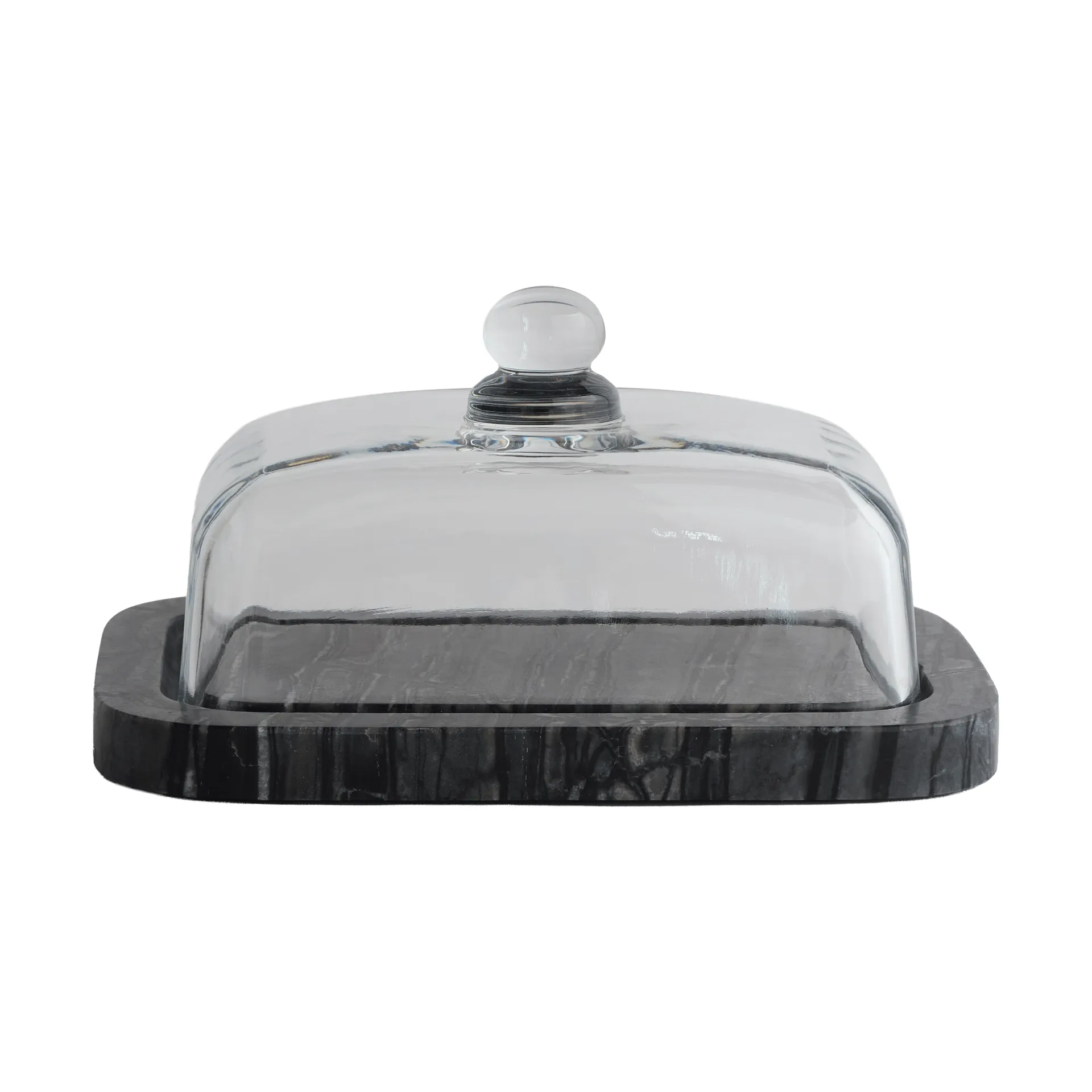 Marble botervloot, Zwart-Grijs (zwart-grijs), 14x19,5x10,5 cm Mette Ditmer