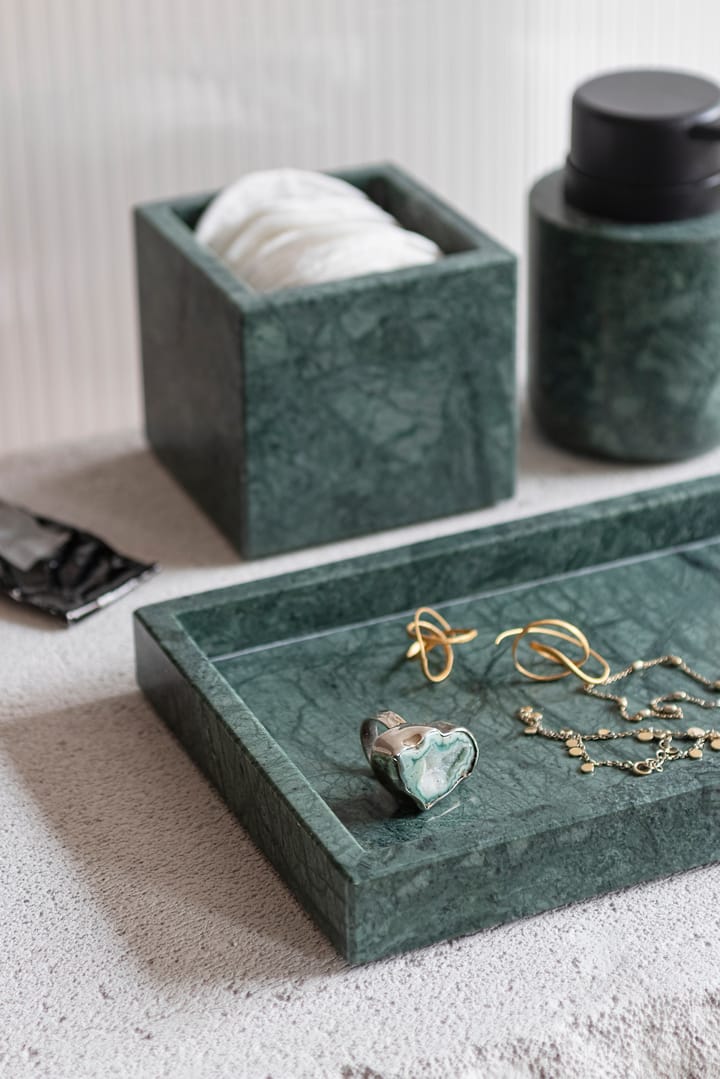 Marble decoratie dienblad 16x31 cm, Donker bos Mette Ditmer