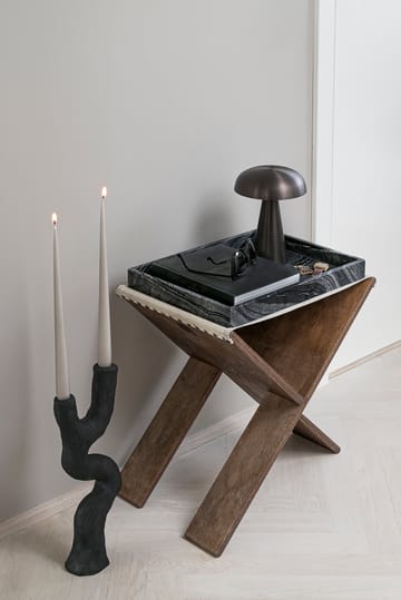 Marble decoratie dienblad large 30x40 cm - Black-grey - Mette Ditmer