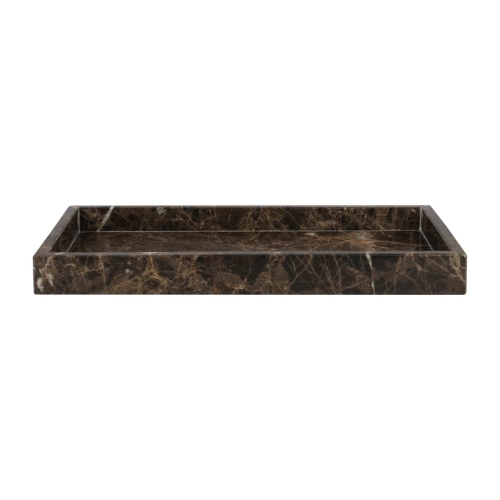 Marble decoratieschaal 16x31 cm - Bruin - Mette Ditmer