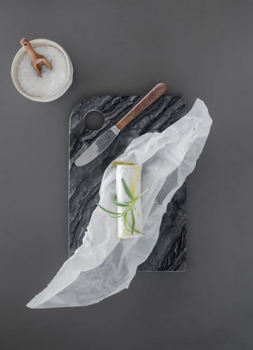 Marble dienblad medium 20x30 cm - Black-grey - Mette Ditmer