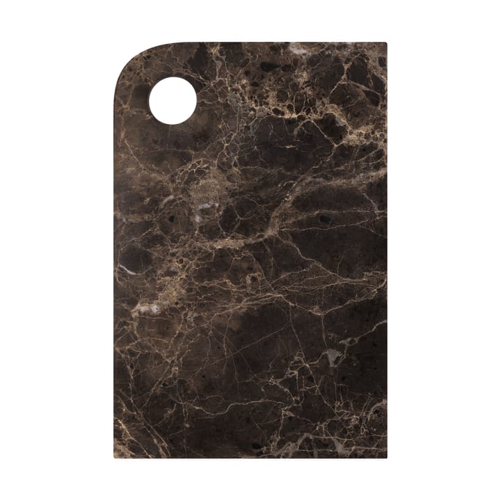 Marble dienblad medium 20x30 cm - Brown - Mette Ditmer