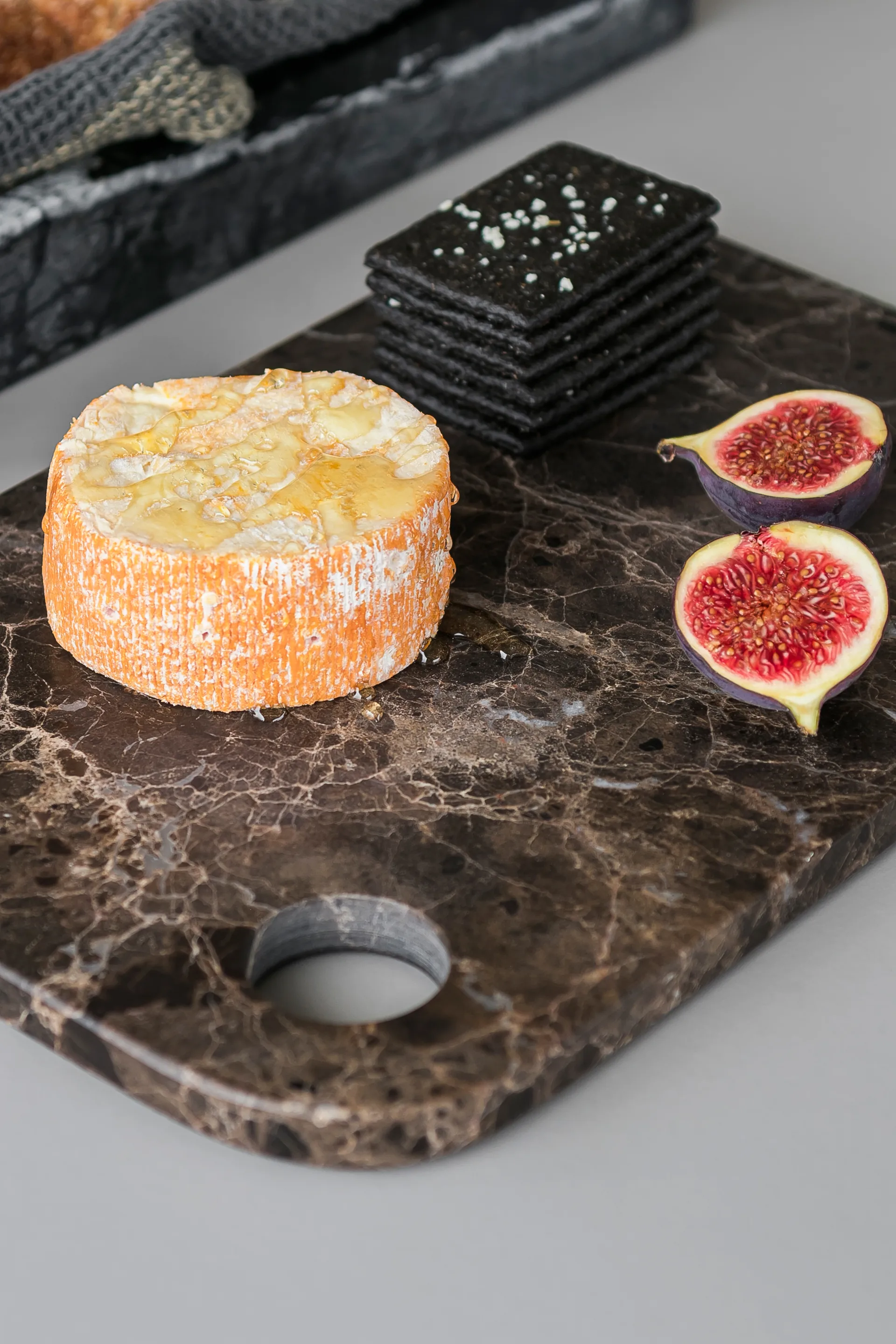 Marble dienblad medium 20x30 cm, Brown Mette Ditmer