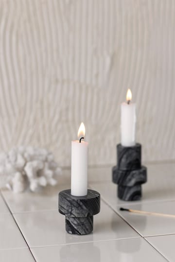 Marble kandelaar 5 cm
 - Grijs - Mette Ditmer
