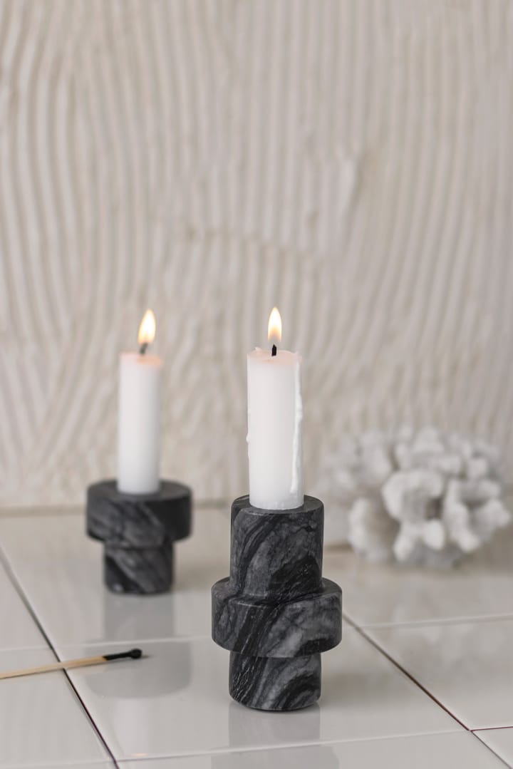 Marble kandelaar 8,5 cm
, Grijs Mette Ditmer