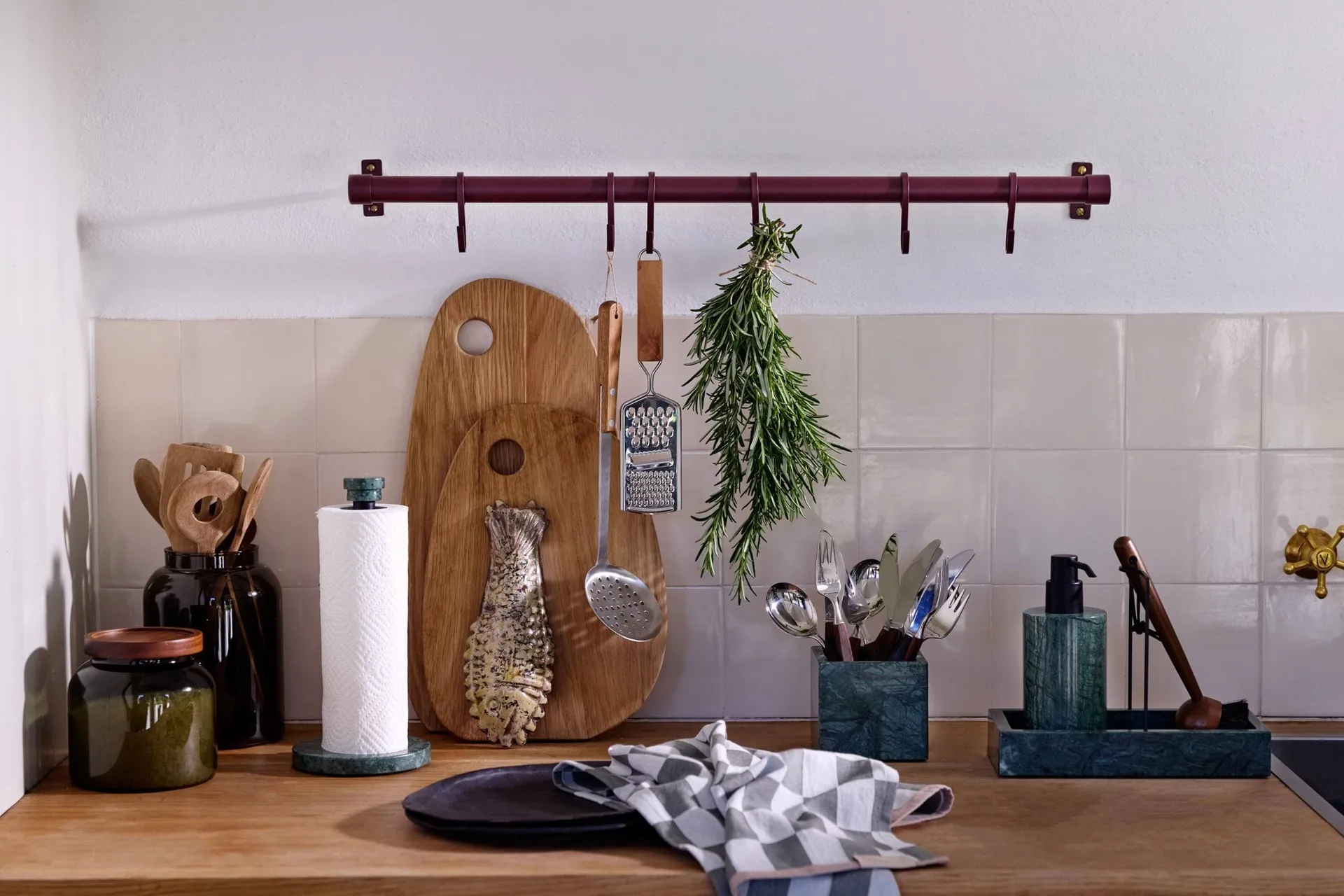 Marble keukenrolhouder, Groen Mette Ditmer