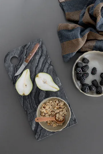 Marble serveerblad medium 20x30 cm - Brown - Mette Ditmer