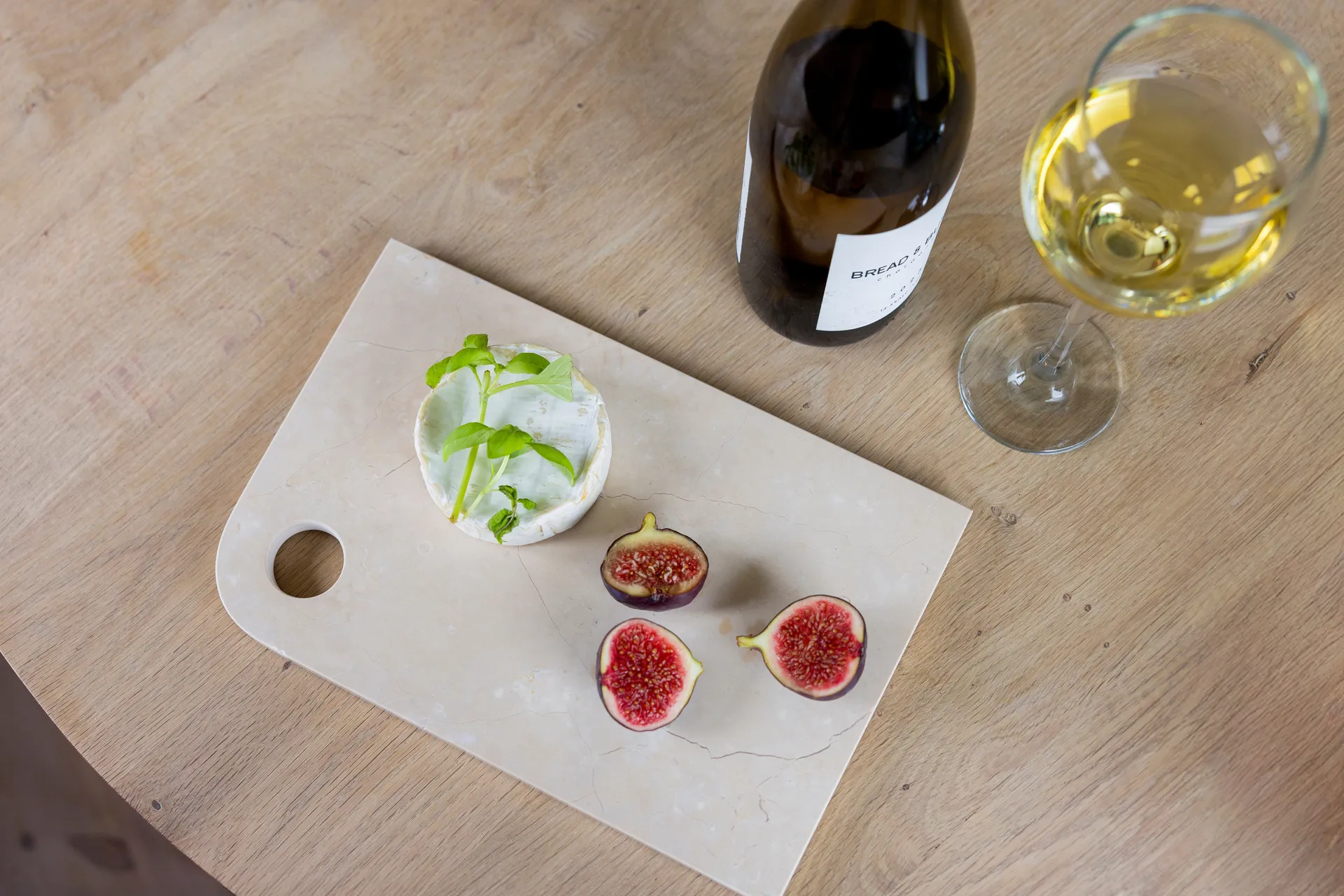 Marble serveerblad medium 20x30 cm, Sand Mette Ditmer