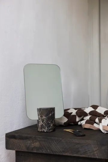 Marble tafelspiegel - Brown, 30 cm - Mette Ditmer