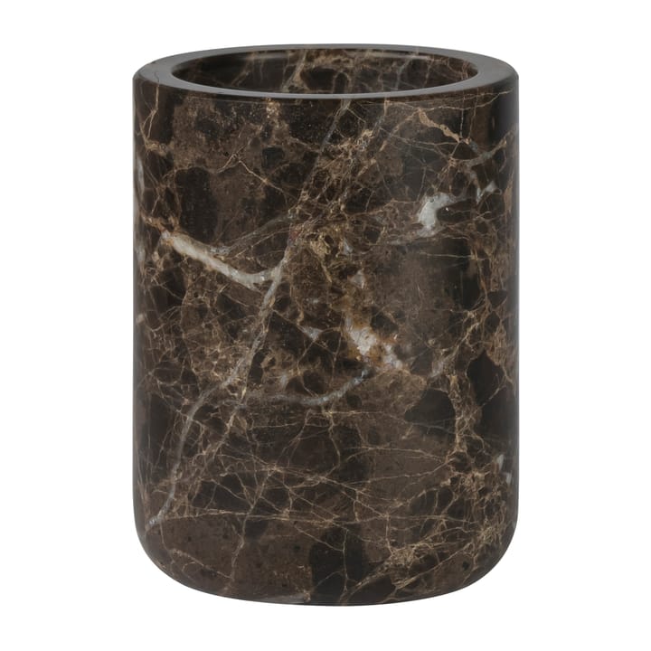 Marble tandeborstelbeker 10 cm - Bruin - Mette Ditmer