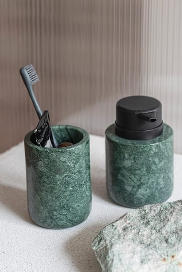 Marble tandeborstelbeker 10 cm - Dark forest - Mette Ditmer