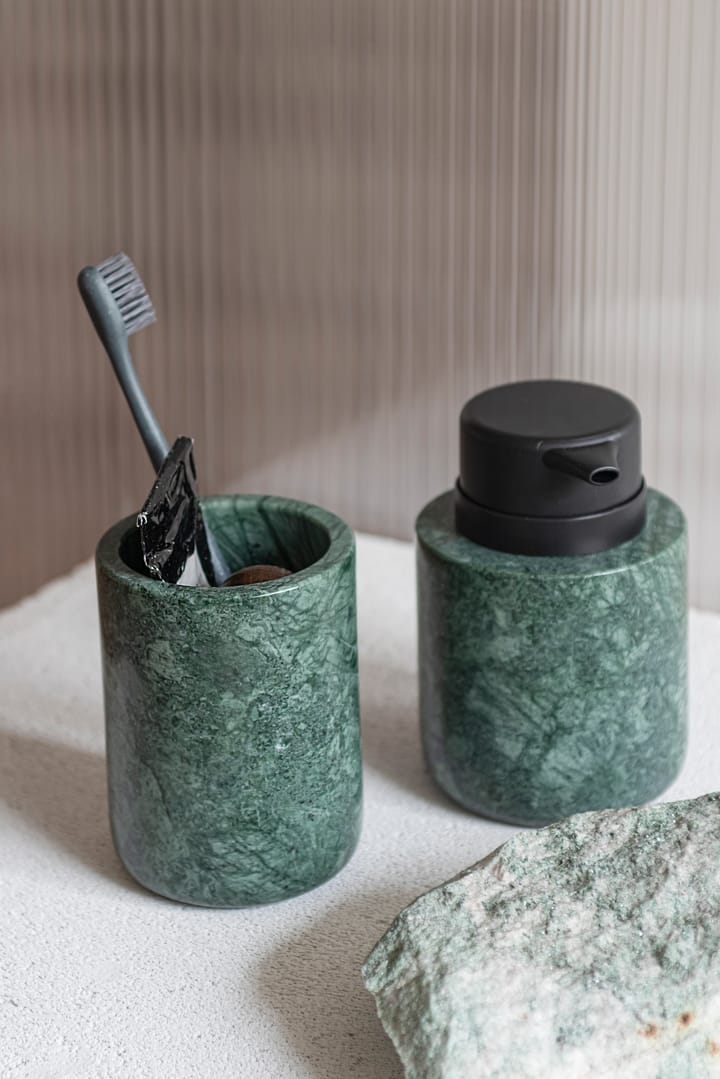 Marble tandeborstelbeker 10 cm, Dark forest Mette Ditmer