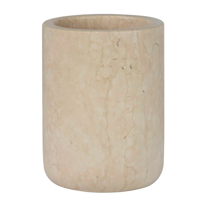 Marble tandeborstelbeker 10 cm - Zand - Mette Ditmer