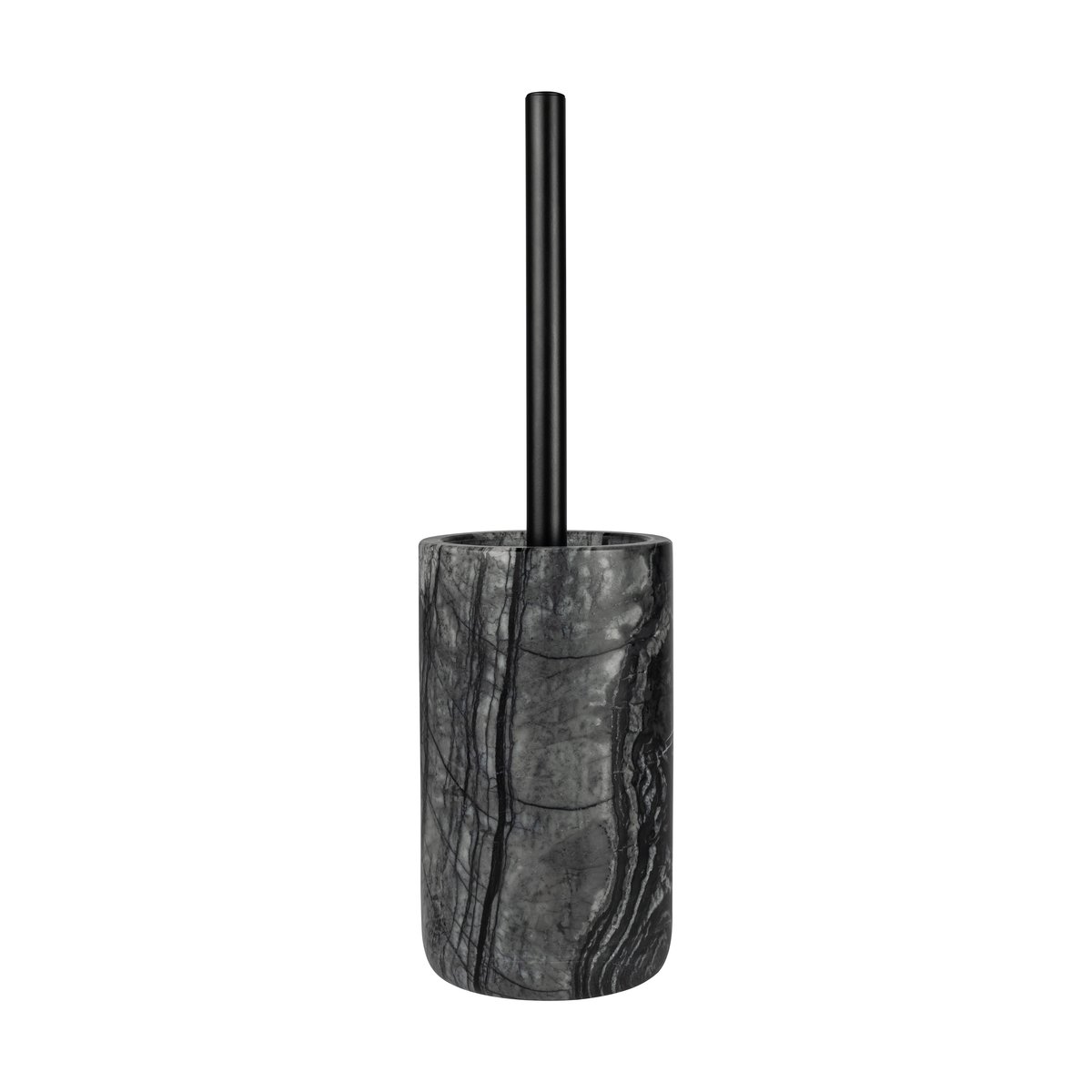 Mette Ditmer Marble wc-borstel 36 cm Zwart-grijs | Scandinavisch Interieur | Toiletborstels | Zwart