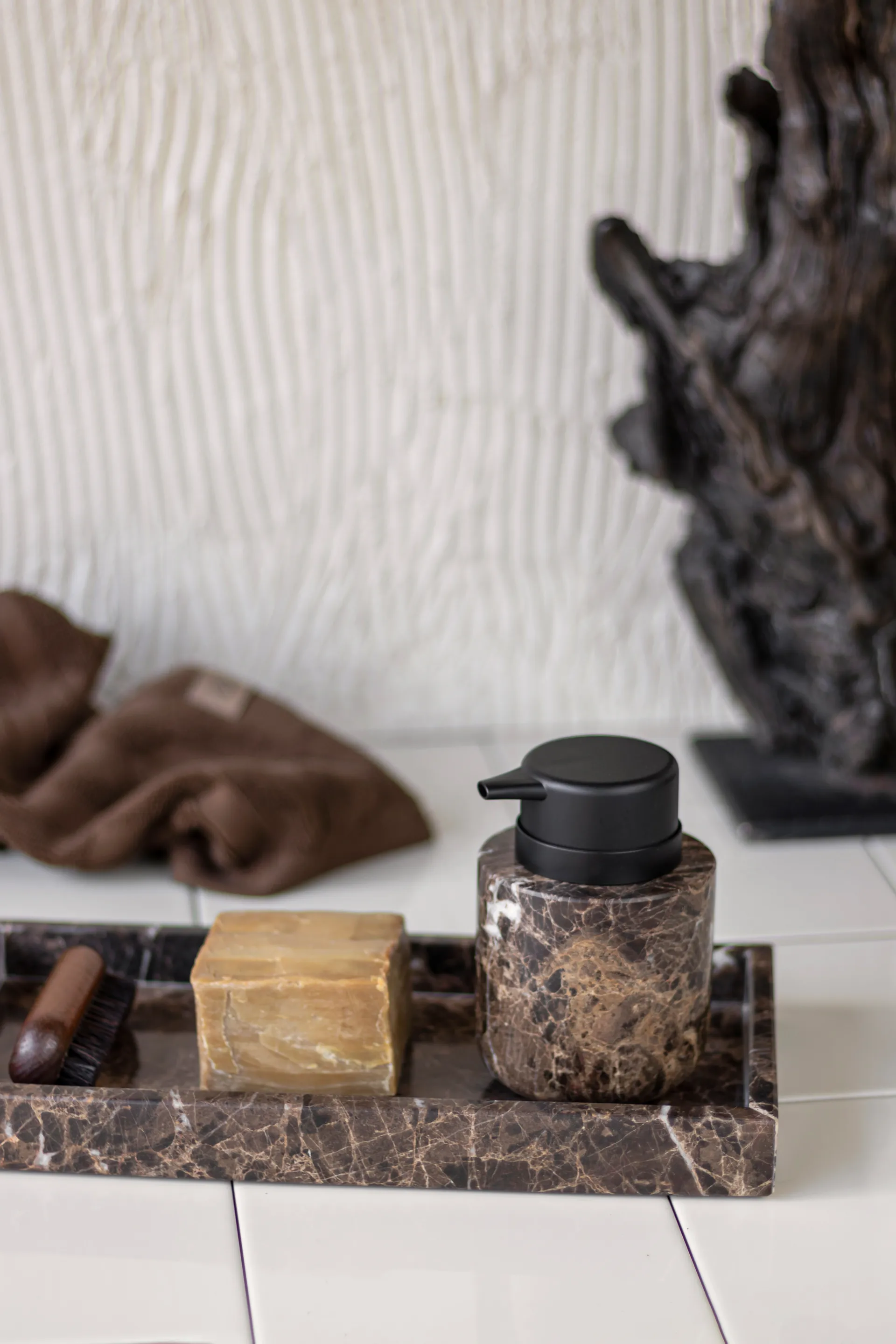 Marble zeeppomp 12,5 cm, Bruin Mette Ditmer