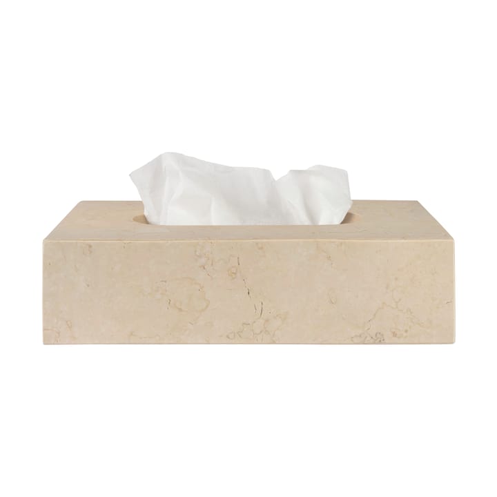 Marmeren zakdoekdoos 14x25,5 cm, Zand Mette Ditmer