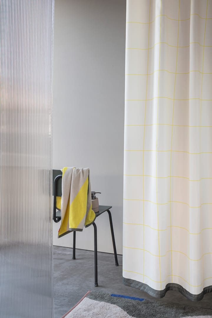 Mesh douchegordijn 150x200 cm, Geel Mette Ditmer