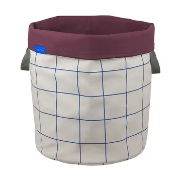 Mesh wasmand Ø40x50 cm - Cobalt-sand - Mette Ditmer