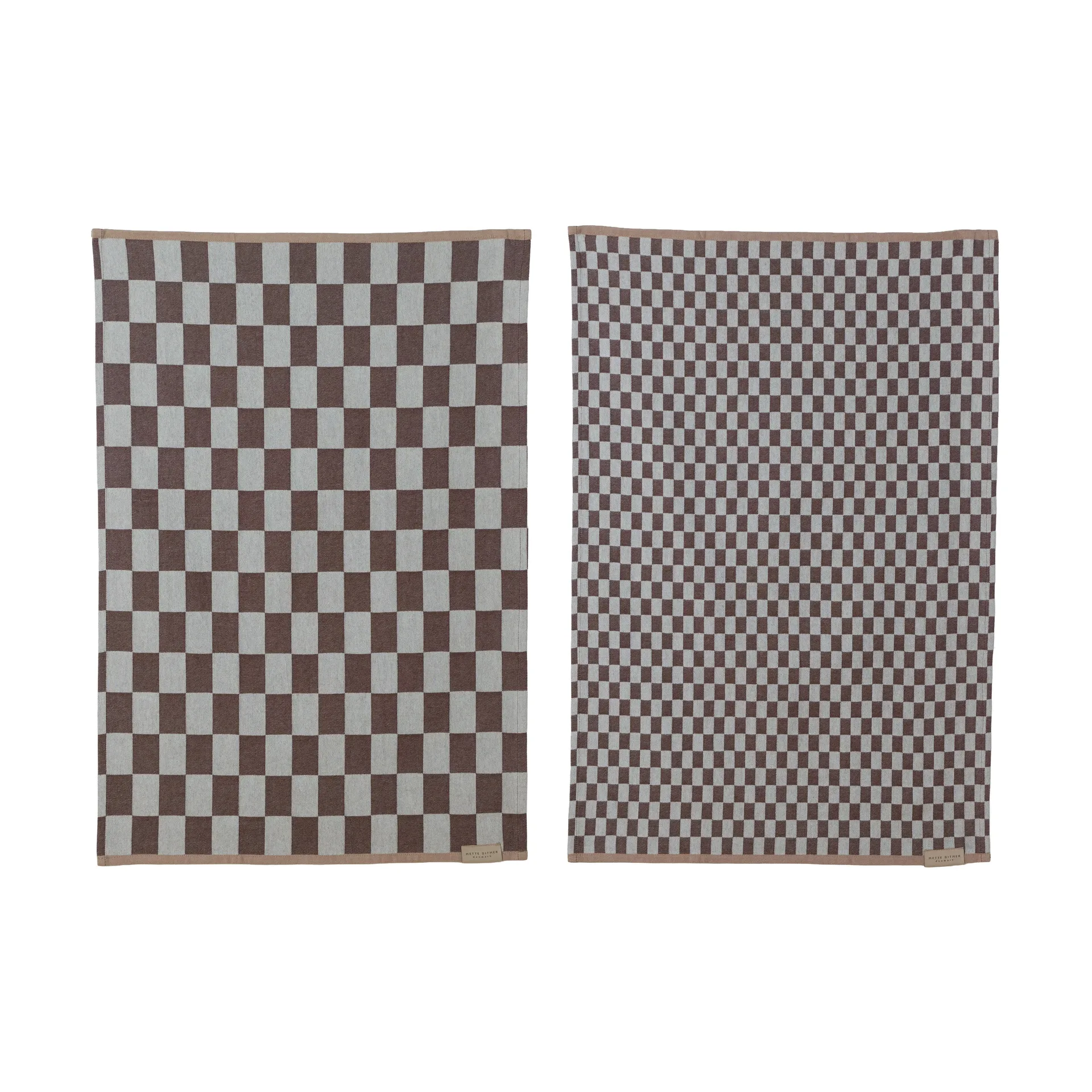 Mini-Max keukendoek 2-pack, Bruin (bruin), 50x70 cm Mette Ditmer
