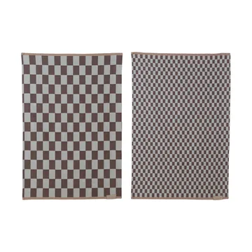 Mini-Max keukendoek 2-pack - Bruin (bruin), 50x70 cm - Mette Ditmer