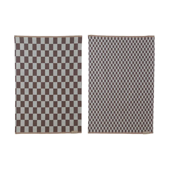 Mini-Max keukendoek 2-pack - Bruin (bruin), 50x70 cm - Mette Ditmer