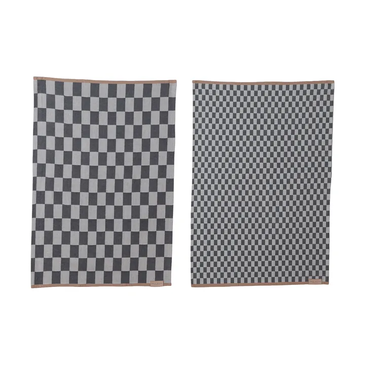 Mini-Max keukendoek 2-pack - Grijs (grijs), 50x70 cm - Mette Ditmer