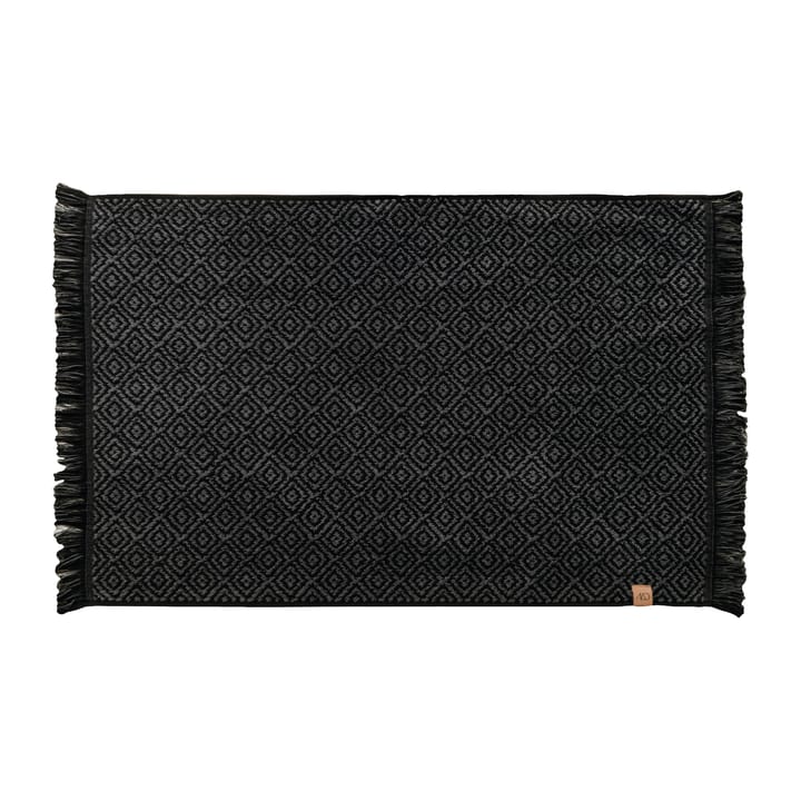 Morocco badmat 50x80 cm - Black-grey - Mette Ditmer