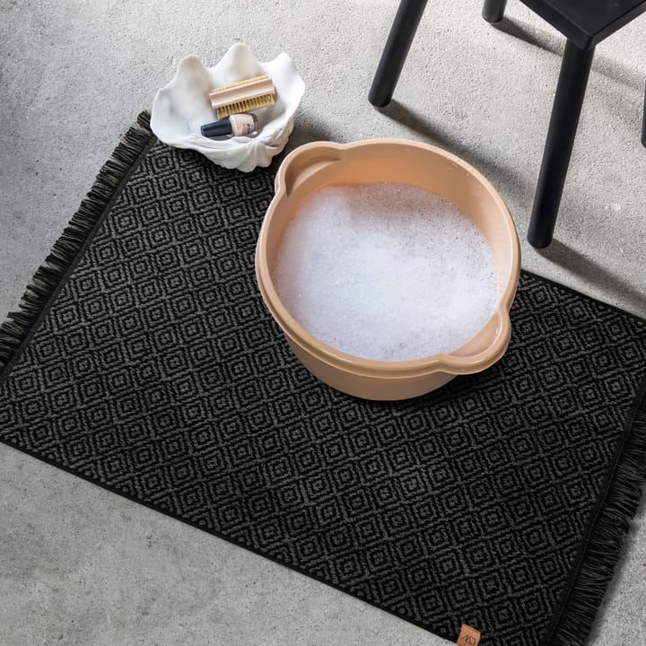 Morocco badmat 50x80 cm, Black-grey Mette Ditmer