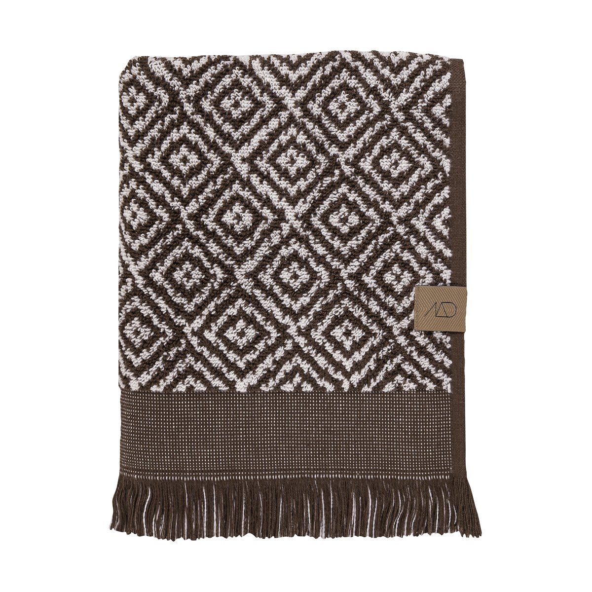 Mette Ditmer Morocco handdoek 50x90 cm Chocolate-off-white
